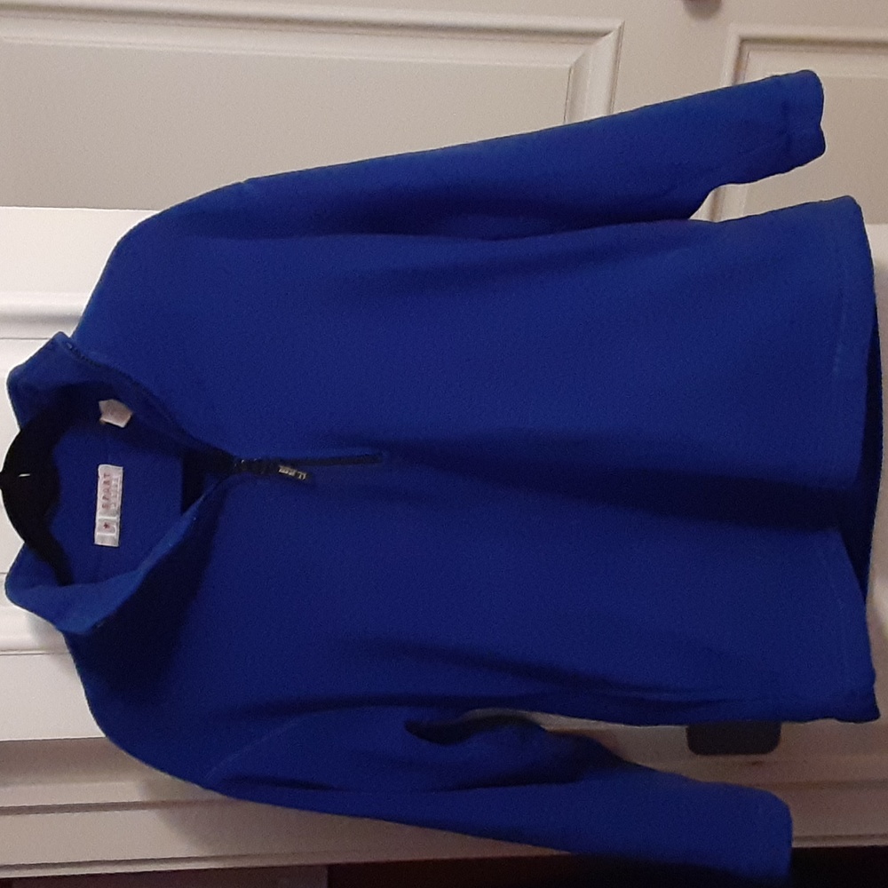 LT Sport Blue Quarter-Zip Fleece Jacket. Size: PS (Petite Small).